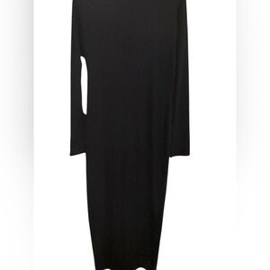 Fashion Nova Black Midi Dress